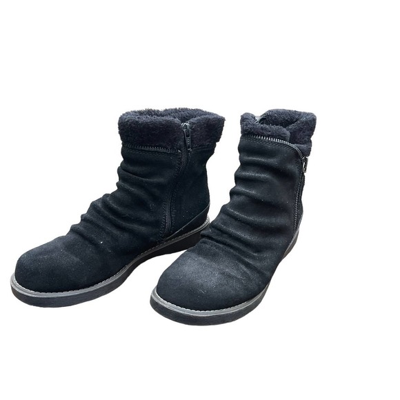 BareTraps Larkspur Black Suede Water Resistant Side-Zip Ankle Boots - Size 6 - Picture 15 of 16